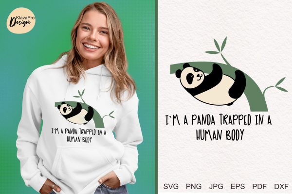 lazy clipart | Funny Lazy Panda layered SVG Supply