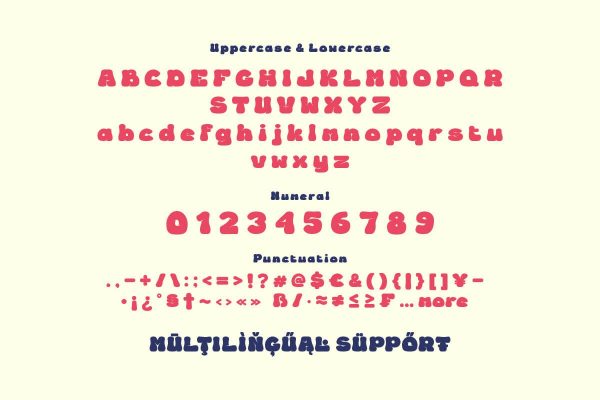 Bedigh - Buble Display Font Online - Image 2