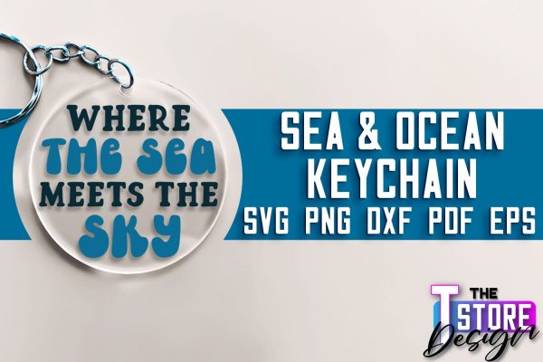 Sea & Ocean Keychain SVG | Summer SVG Quotes | SVG File Sale - Image 5