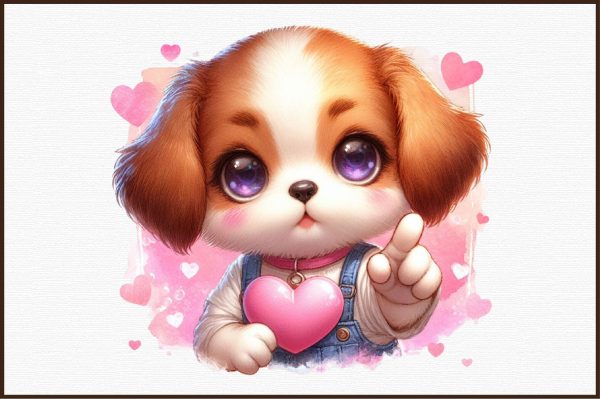 Dogs Giving Heart Hand Sign Sublimation Hot on Sale - Image 3