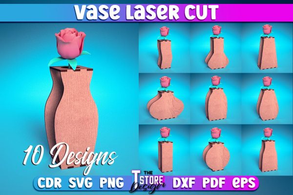 Vase Laser Cut Design | Flower Vase Design Laser Cut Design | CNC Files Hot on Sale