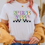 Retro Nurse Vibes PNG Sublimation Online - Image 2