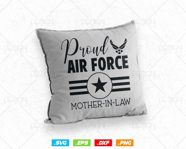 Air Force Mother-in-Law Svg Png, Mothers Day Svg, Air Force Family Gifts Tshirt Design, Svg Files for Cricut Silhouette, Instant download on Sale - Image 4