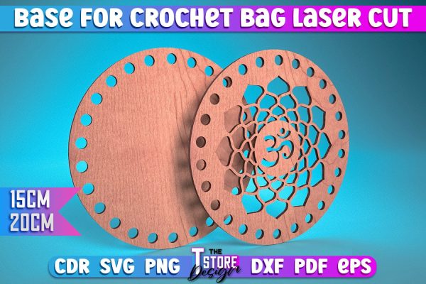 Base for Crochet Bag Laser Cut | Accessories Laser Cut Design | CNC Files For Sale - Image 4
