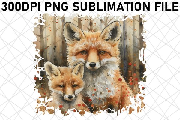 Sweet Mother & Baby Animal Sublimation Art For Sale