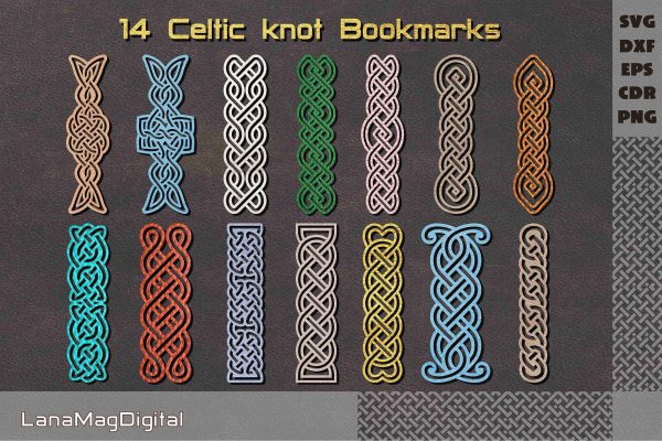 14 Celtic bookmarks svg Celtic knot svg Bookmarks bundle Online now