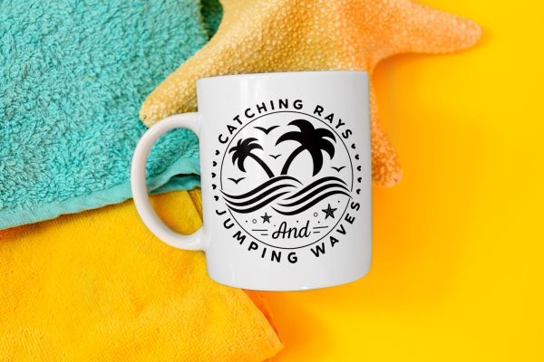 Catching Rays and Jumping Waves, Summer SVG File For Discount - Image 2