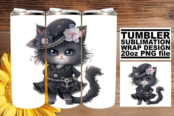 Playful Kitty Lover s 20oz Tumbler Sublimation Collection Online now