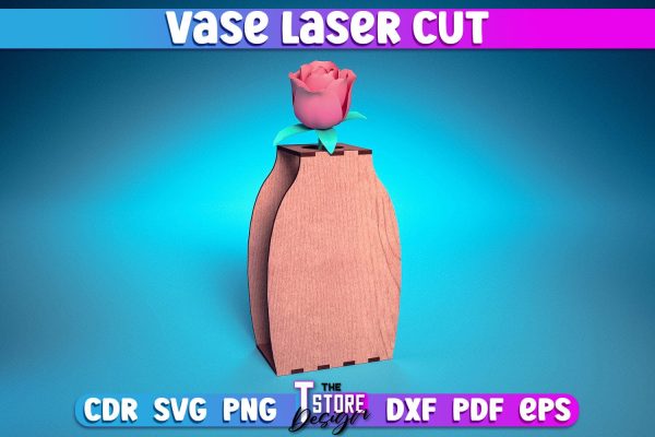Vase Laser Cut Design | Flower Vase Design Laser Cut Design | CNC Files Hot on Sale - Image 2