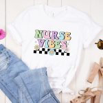 Retro Nurse Vibes PNG Sublimation Online - Image 5