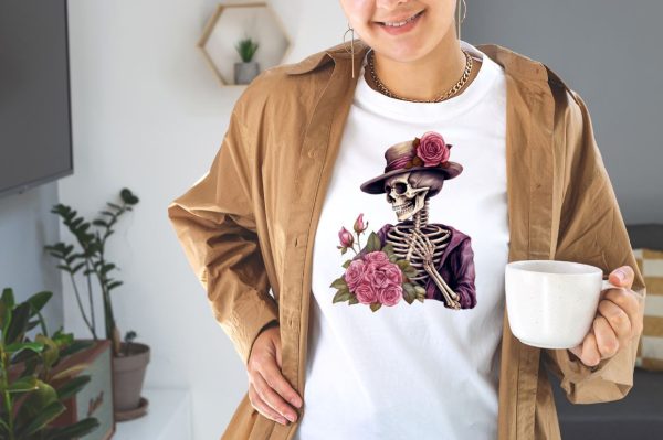Watercolor Skeleton Witch Tarot Card Clipart Bundle Online