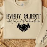 Every client a valued partnership  Sleeve SVG Design Discount - Image 2