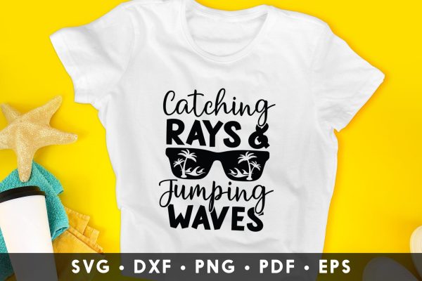 Catching Rays & Jumping Waves, Summer SVG Supply