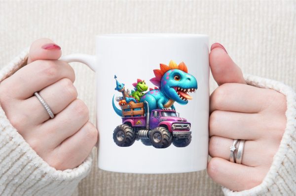 Cute Dinosaurs Monster Truck Sublimation Cheap - Image 5