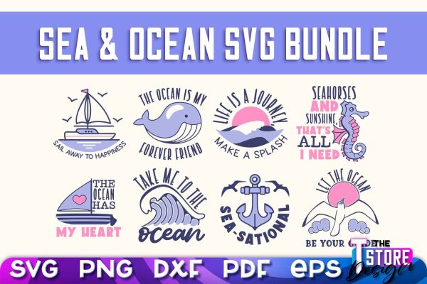 Sea & Ocean SVG | Summer SVG Quotes | SVG File v.1 For Discount - Image 3