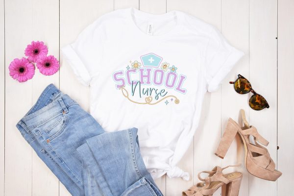 Retro School Nurse Sublimation Design Fashion - Image 4