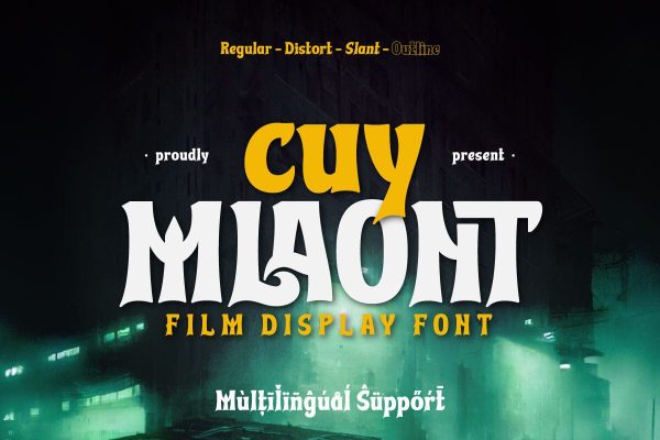 Cuy Mlaont - Film Display Font Online