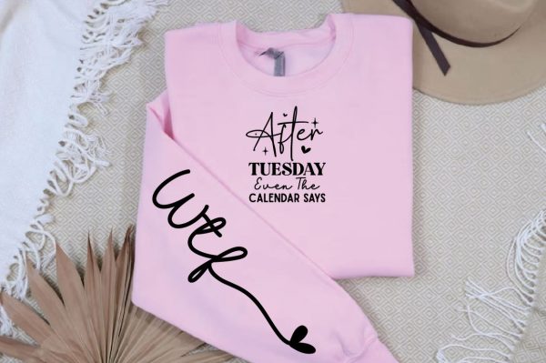 After tuesday even the calendar  says Sleeve SVG Design Online Hot Sale - Image 3