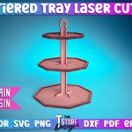 Tiered Tray Laser Cut Design  | Home Design | CNC Files Supply - Image 5