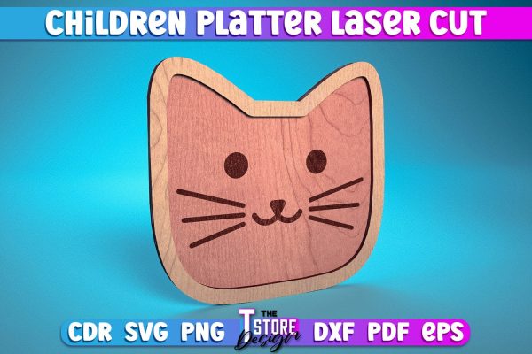 Children Platter Laser Cut | Platter Laser Cut Design | CNC Files on Sale - Image 3