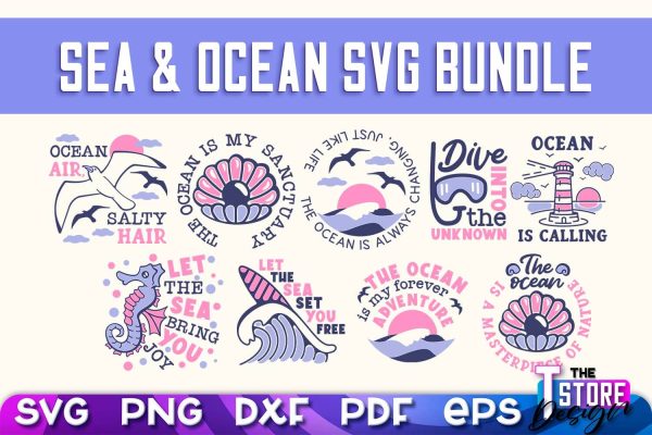Sea & Ocean SVG | Summer SVG Quotes | SVG File v.1 For Discount - Image 2