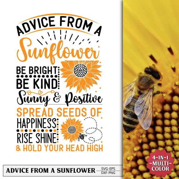 Advice from a sunflower svg design For Discount - Image 5