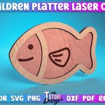 Children Platter Laser Cut | Platter Laser Cut Design | CNC Files on Sale - Image 2