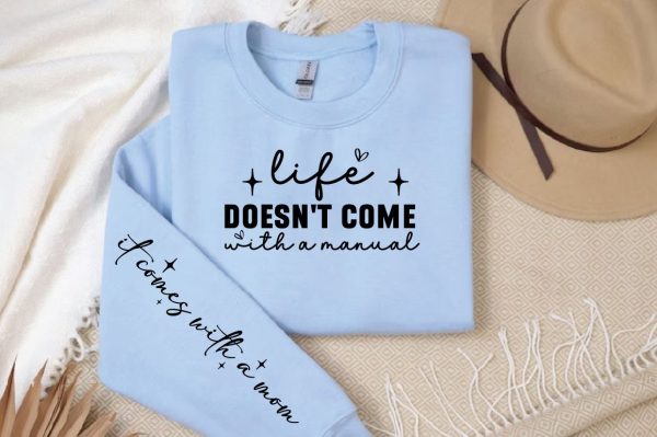 Life doesn t come with a manual Sleeve Svg Design Supply - Image 2