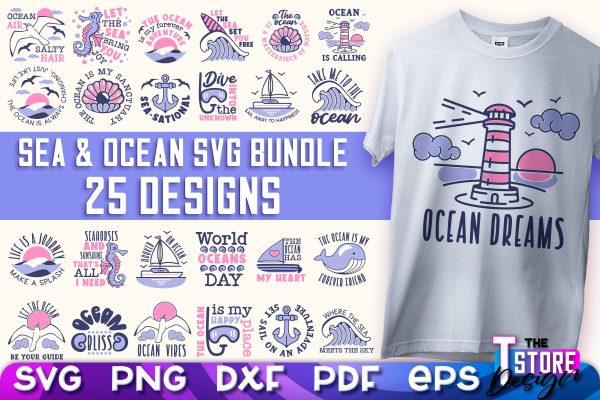 Sea & Ocean SVG | Summer SVG Quotes | SVG File v.1 For Discount