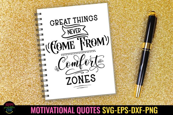 Great Things I Motivational Quotes SVG I Inspirational SVG Supply