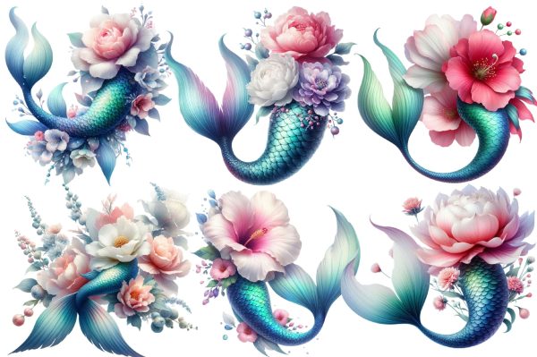 Beautiful Mermaid Tail Clipart PNG Online now - Image 2