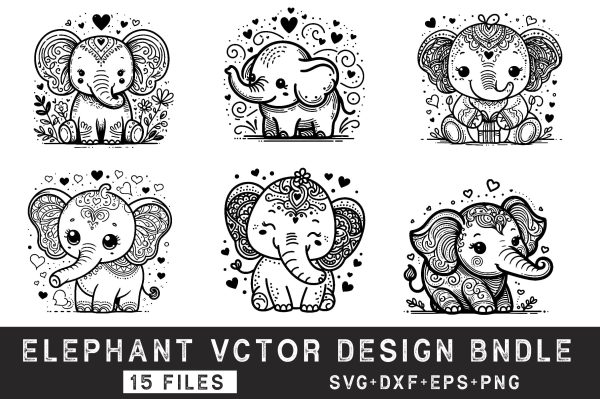 Elephant SVG Bundle Cheap
