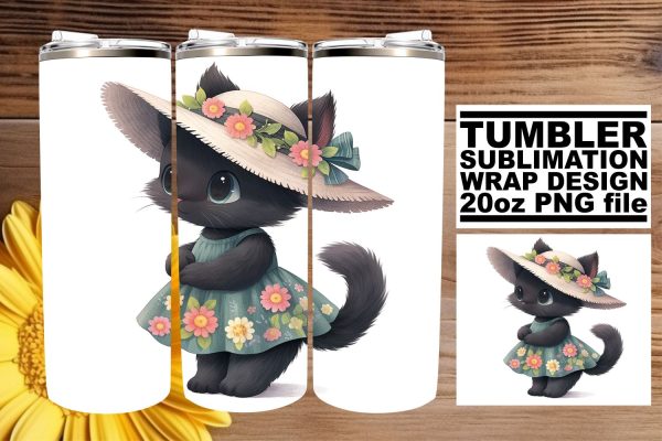 Lovely Cat Lover s 20oz Tumbler Sublimation Pack with Kitties Online Sale