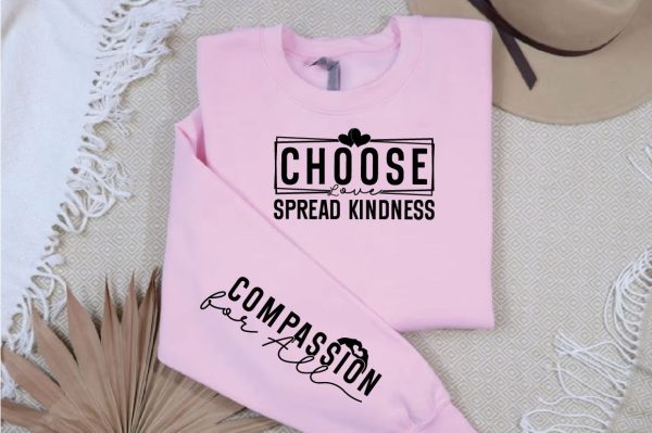 Choose Love Spread Kindness Sleeve Svg Design Sale - Image 3