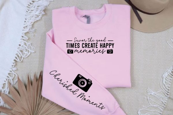 Savor the good times create happy memories Sleeve SVG Design Discount - Image 2