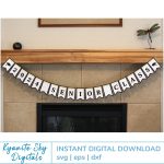 2 Banners: 2025 Senior Class, Class of 2025 graduation bunting SVG cut files, any year For Cheap - Image 3