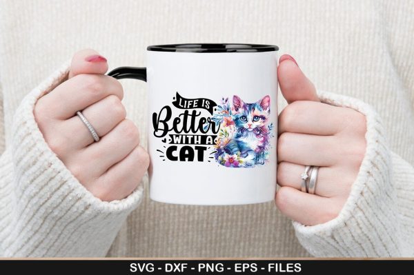 Cat MOM Clipart SVG Bundle Cheap - Image 4