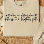 Mistakes are stepping stones detours to a brighter path Sleeve SVG Design Sale - Image 2