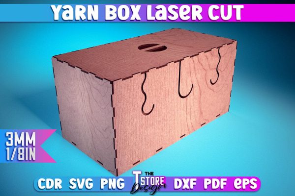 Yarn Box Laser Cut | Yarn Box Laser Cut Design | CNC Files Cheap
