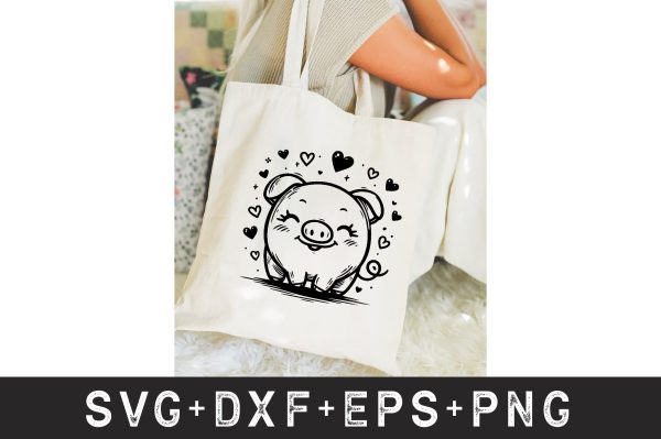 Pig with Bandana SVG Bundle Supply - Image 5