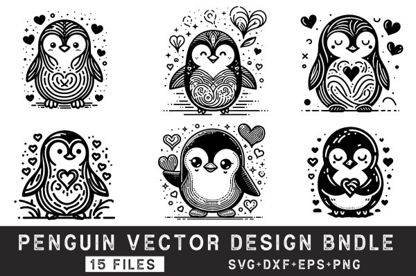 Penguin SVG Bundle Fashion
