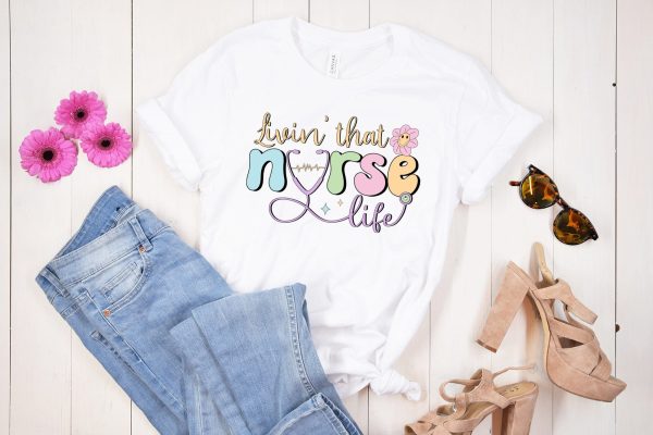 Retro Livin That Nurse Life Sublimation Hot on Sale - Image 5