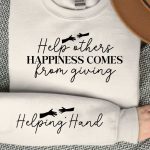 Help others happiness comes from giving Sleeve SVG Design For Cheap - Image 3