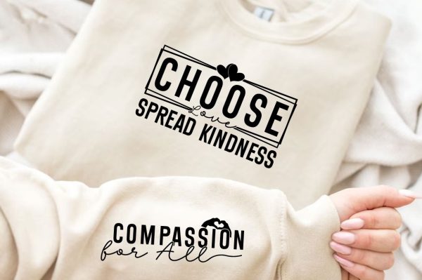 Choose Love Spread Kindness Sleeve Svg Design Sale - Image 2