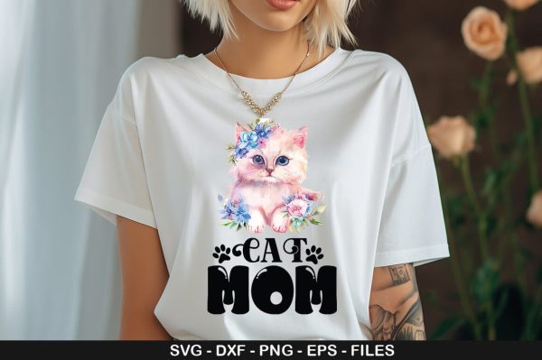 Cat MOM SVG For Discount