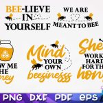 Bees SVG Design | Bees Quotes SVG Design | Honey SVG v.1 Cheap - Image 4