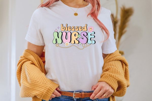 Retro Blessed Nurse Sublimation Design Online - Image 2