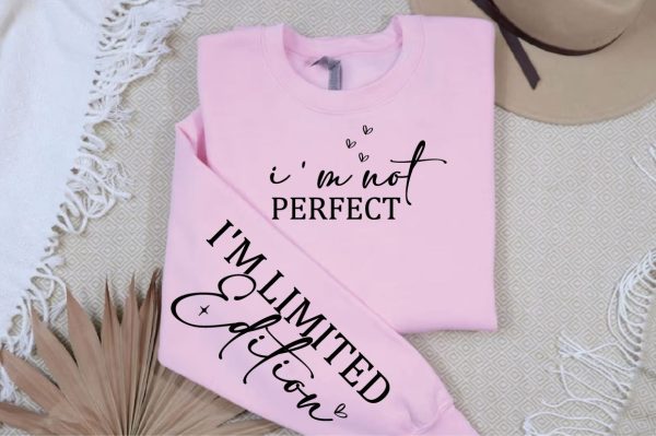 I m not perfect Sleeve SVG Design Online Sale - Image 3