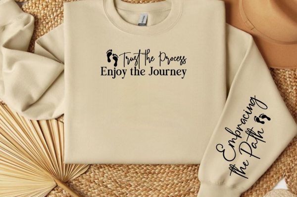 Trust the Process Enjoy the Journey Sleeve SVG Design Discount - Image 3