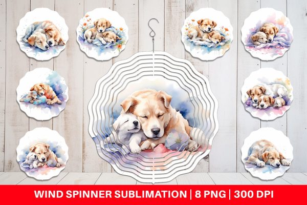 Wind Spinner Mother Day Dog Sleeping Cheap